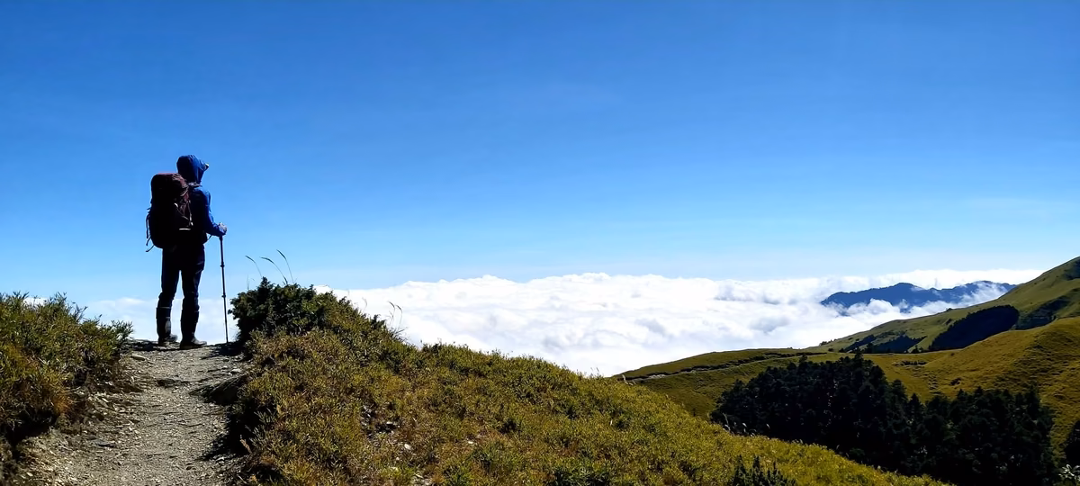 合歡西峰下華岡百岳登山路線景觀